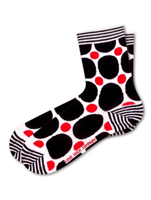 Love Sock Company 3 Pack Women's Socks Bundle with Polka Dots and Stars by