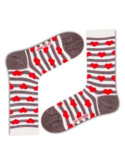 Women's Socks - Red Hearts