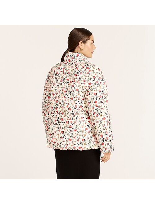 J.Crew Alps puffer jacket with PrimaLoft® in vintage floral