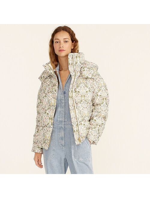 J.Crew Flurry puffer jacket with PrimaLoft® in Liberty® Tapestry floral