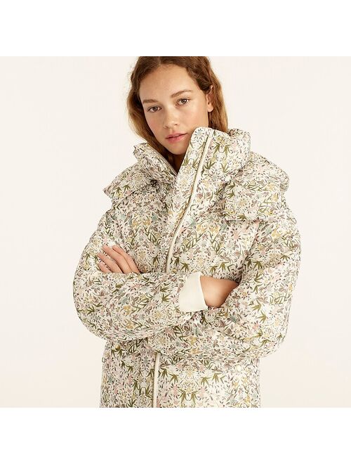J.Crew Flurry puffer jacket with PrimaLoft® in Liberty® Tapestry floral