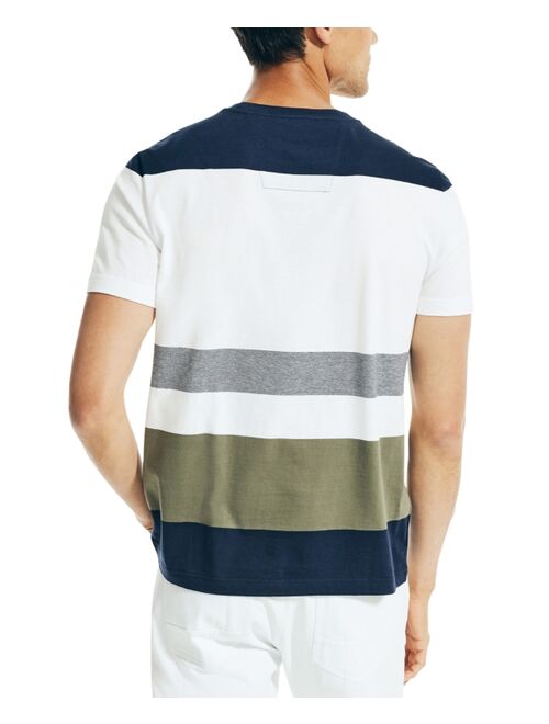 Nautica Men's Striped Color-Block T-Shirt