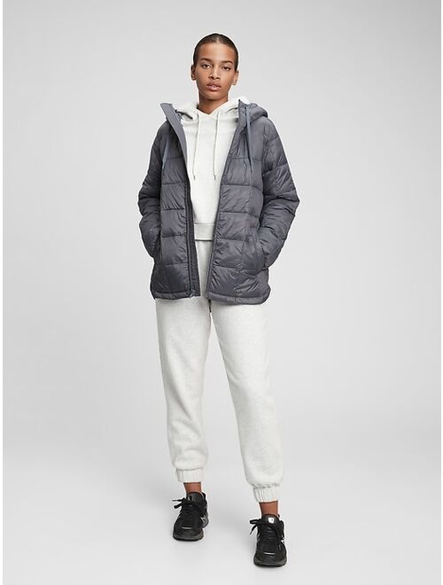 GAP 100% Recycled Nylon Relaxed Lightweight Puffer Jacket