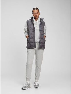 100% Recycled Nylon Relaxed Lightweight Puffer Vest