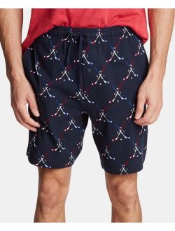 Men's Printed Cotton Pajama Shorts