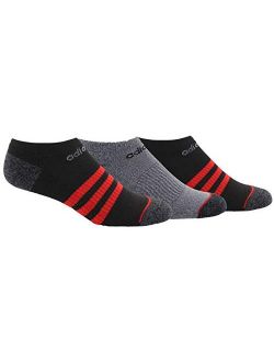 mens 3-stripe No Show Socks (3-pair)