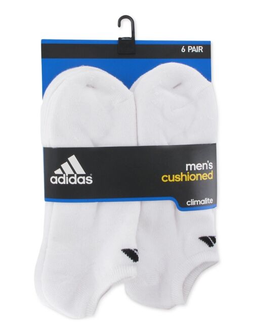 Adidas Men's Cushioned Athletic 6-Pack No Show Socks