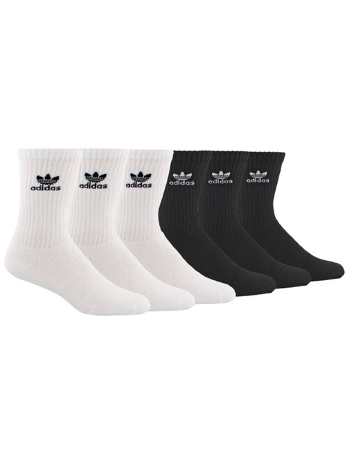 Adidas Men's 6-Pk. Solid Crew Socks
