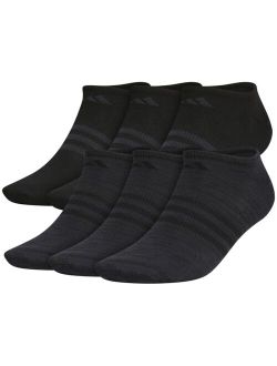 Men's 6-Pk. Superlite II Solid No-Show Socks