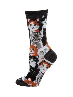 Multi Cat Women's Novelty Socks
