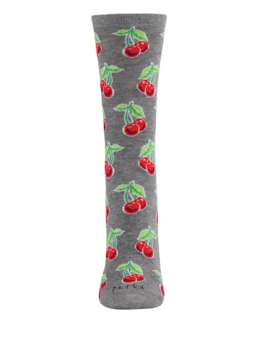 MeMoi Cherries Women's Novelty Socks