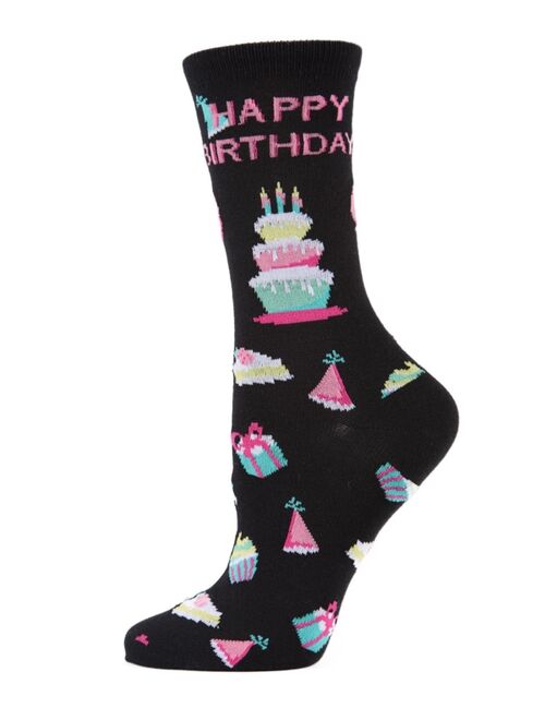 MeMoi Happy Birthday Women's Novelty Socks
