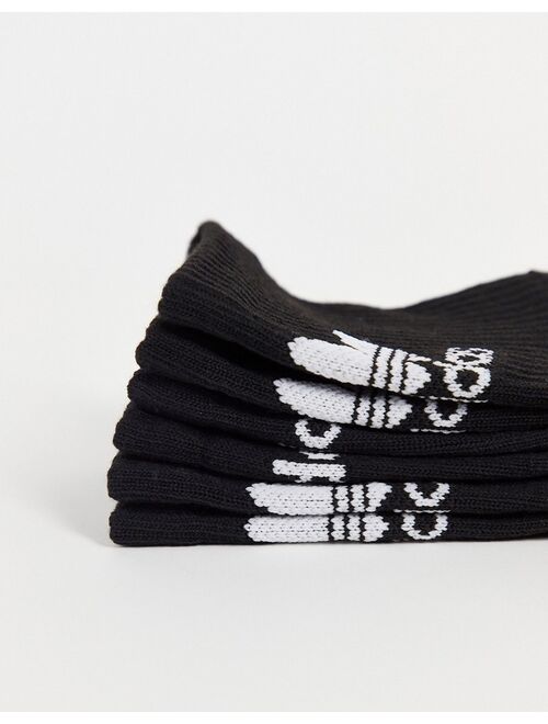 Adidas Originals Originals trefoil icon 3pk socks in black