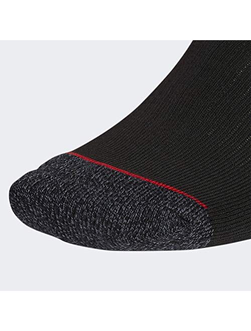 adidas Men's Blocked Linear High Quarter Socks (3-Pair)
