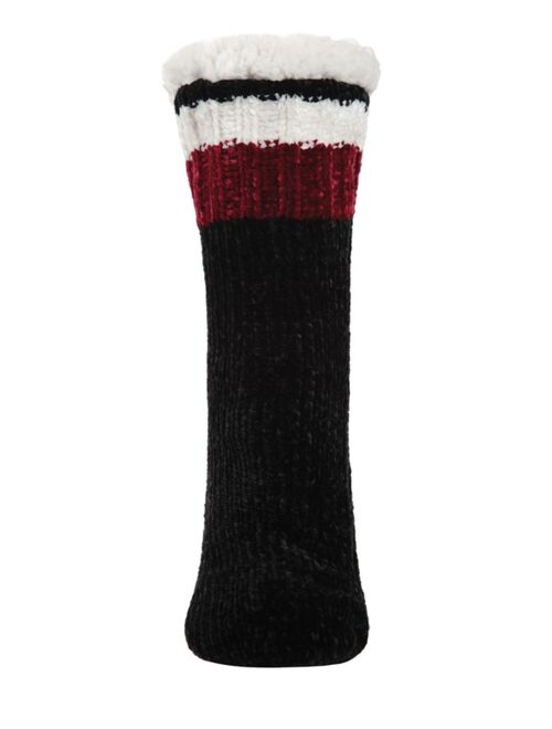 MeMoi Varsity Chenille Plush Lined Women's Slipper Sock