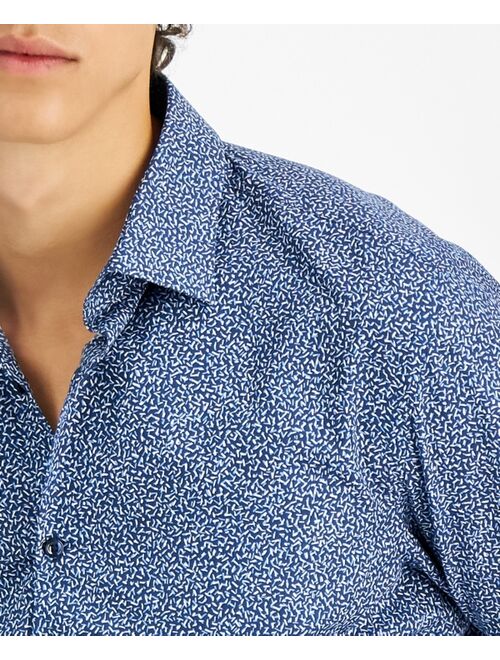 Hugo Boss Men's Slim-Fit Digital Print Dress Shirt