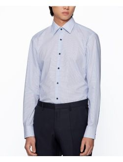 BOSS Men's Slim-Fit Cotton Poplin Shirt