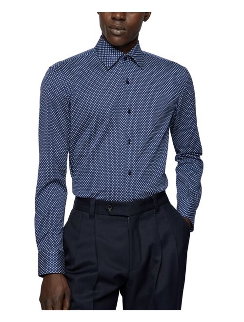 Buy Hugo Boss BOSS Men's Slim-Fit Cotton Jersey Shirt online | Topofstyle