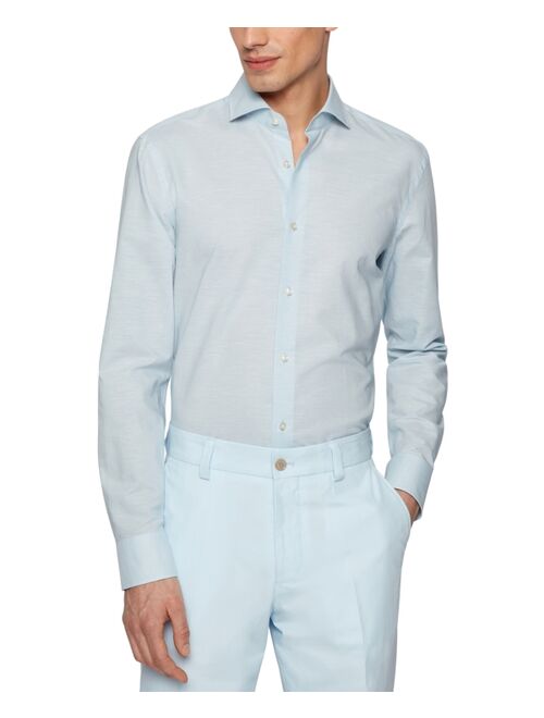 Hugo Boss BOSS Men's Solid Spread Collar Slim-Fit Shirt