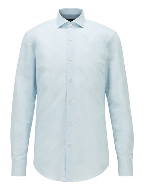 Hugo Boss BOSS Men's Solid Spread Collar Slim-Fit Shirt