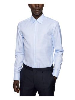 BOSS Men's Slim-Fit Structured Cotton Shirt
