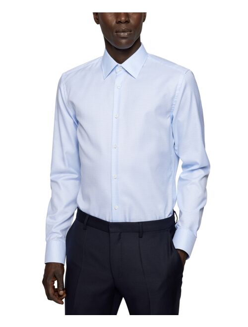 Hugo Boss BOSS Men's Slim-Fit Structured Cotton Shirt