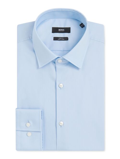 Hugo Boss BOSS Men's Slim-Fit Easy-Iron Cotton Dress Shirt