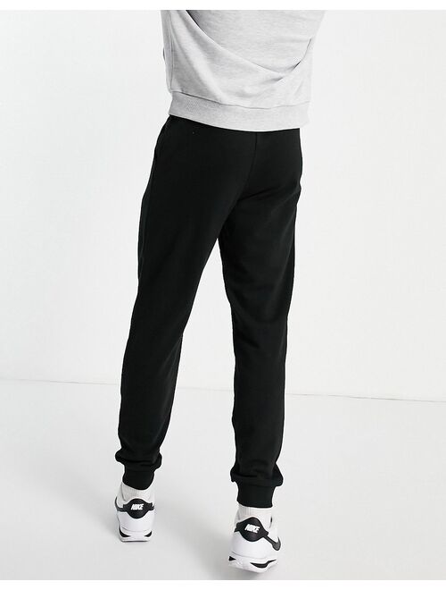 New Look solid elastic waist drawstring jogger in black