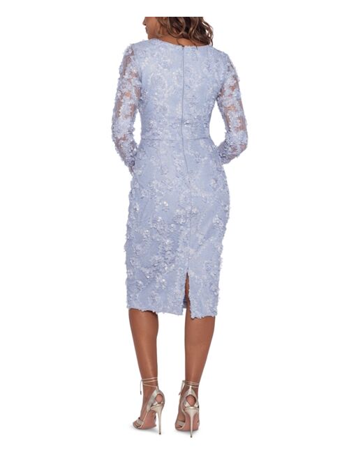 Xscape Metallic Lace Bodycon Dress