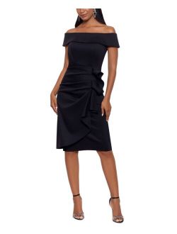 Off-The-Shoulder Ruched Bodycon Dress