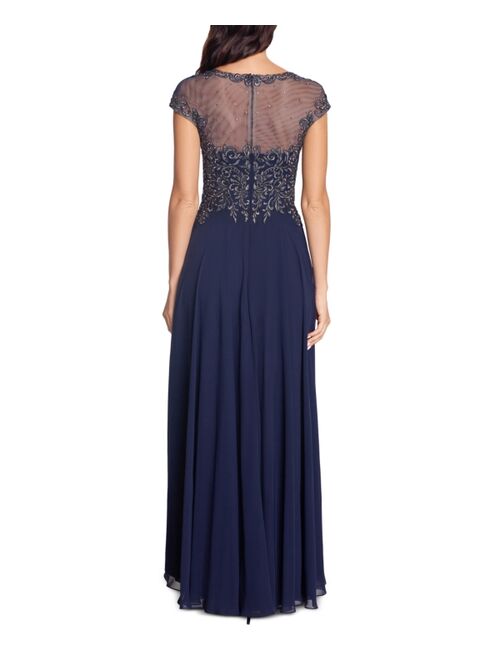 Xscape Embellished Embroidered Gown
