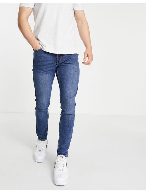 New Look skinny jeans in mid blue
