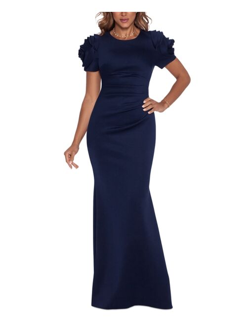 Xscape Ruched Fit & Flare Gown