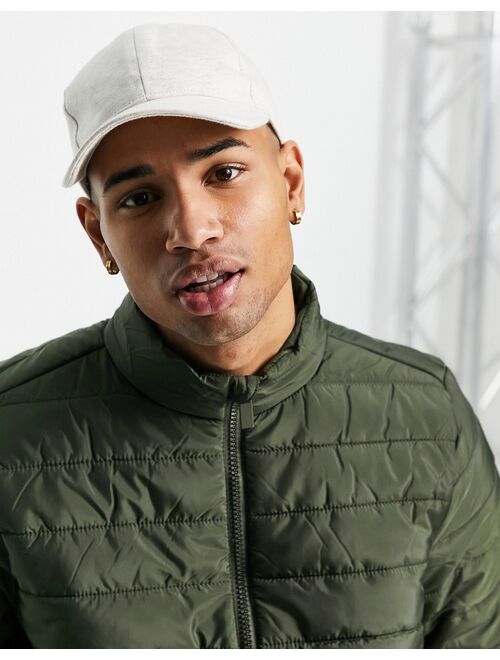 New Look funnel neck puffer in khaki