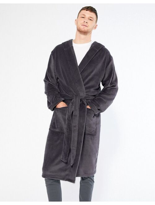 Buy New Look dressing gown in gray online | Topofstyle