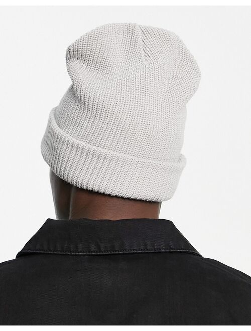 New Look 2 pack fisherman beanie in black and gray