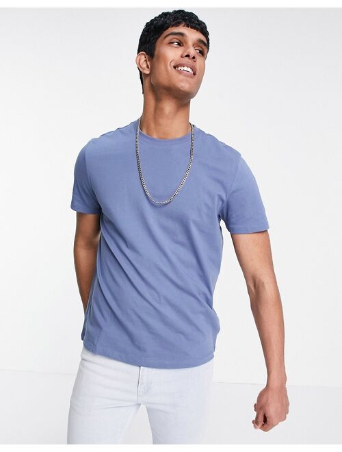 New Look crew neck t-shirt in blue
