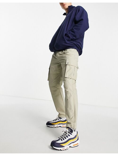 New Look cargo trackpants in stone