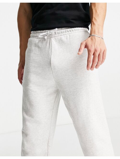 New Look oversized sweatpants in gray