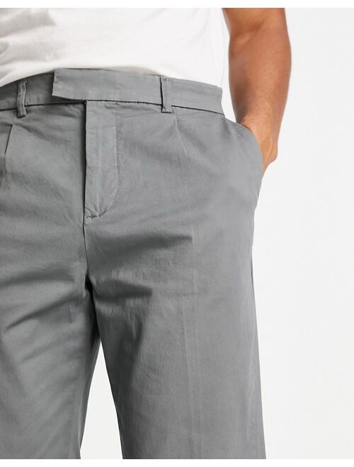 New Look pleated chinos in khaki