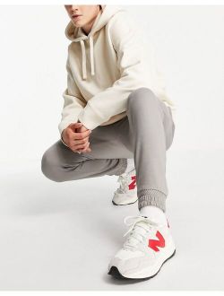 sweatpants in light gray