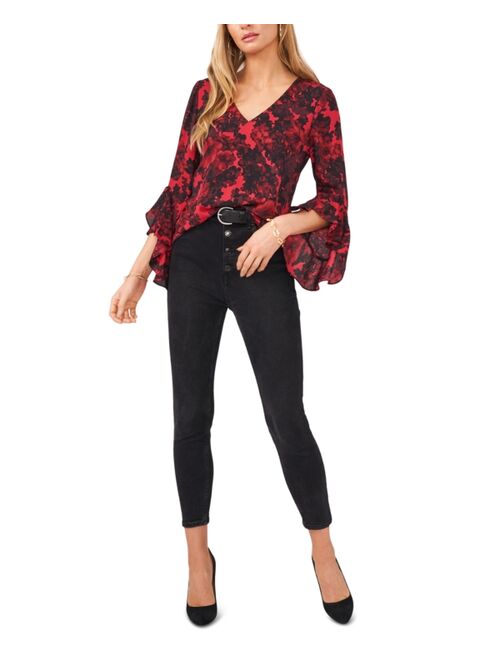 Vince Camuto Ruffled Bell-Sleeve Top