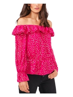 Ruffled Off-The-Shoulder Blouse