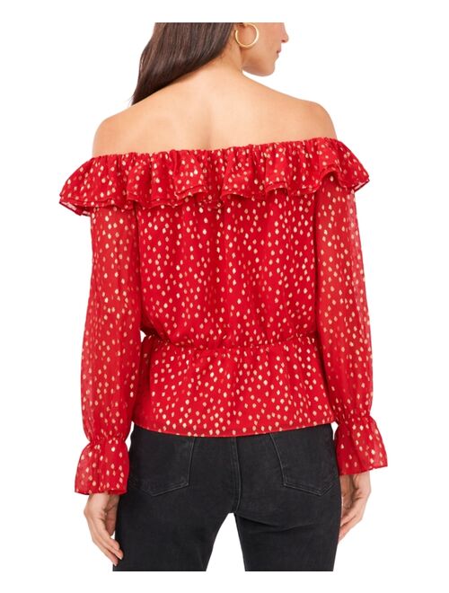 Vince Camuto Ruffled Off-The-Shoulder Blouse