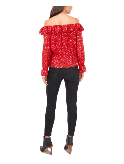 Vince Camuto Ruffled Off-The-Shoulder Blouse