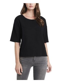 Women's Elbow Sleeve French Terry Top
