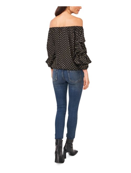Vince Camuto Off-The-Shoulder Balloon-Sleeve Top