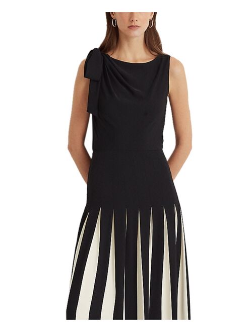 Polo Ralph Lauren Two-Tone Pleated Georgette Gown