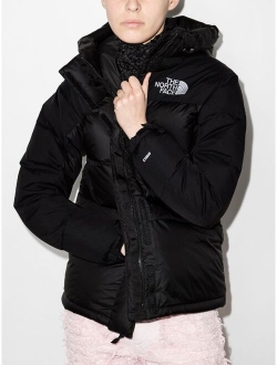 logo-embroidered puffer jacket