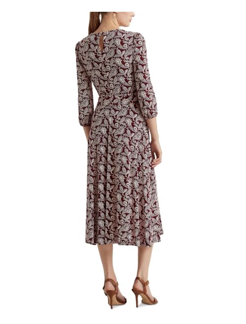 Polo Ralph Lauren Paisley Blouson-Sleeve Dress